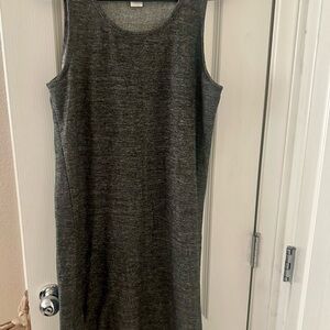 Matty M Charcoal Sleeveless Midi Dress